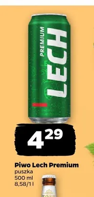 Piwo Lech Premium puszka promocja w Netto