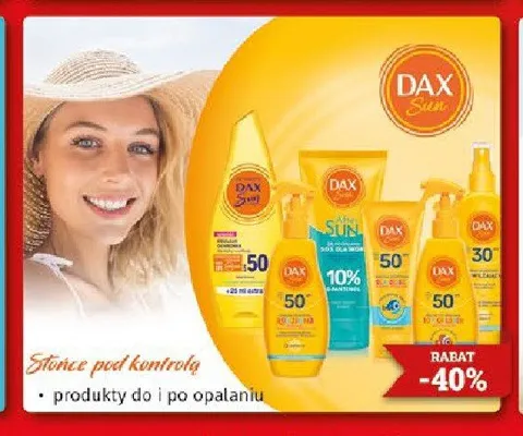 Kosmetyki do i po opalaniu Dax Sun promocja w Drogeria Kosmyk