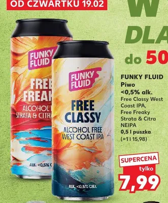 Piwo Free Freaky Alcohol Free Strata & Citra NEIPA  promocja w Kaufland