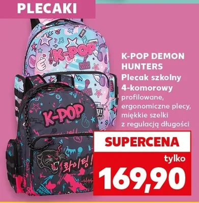 Plecak szkolny K-Pop Demon Hunters promocja w Kaufland