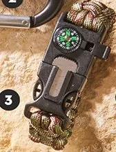 Bransoletka survivalowa z kompasem promocja w Biedronka