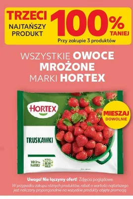 Truskawki mrożone Hortex promocja w Kaufland