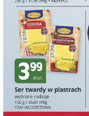 Ser twardy w plastrach Włoszczowa promocja w Marketvita
