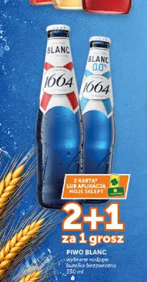 Piwo bezalkoholowe Blanc 1664 promocja w Groszek