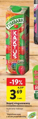 Napój niegazowany Tymbark Owoce Świata wybrane rodzaje 1l promocja w Intermarche