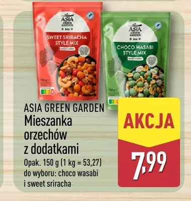 Mieszanka orzechów z dodatkami choco wasabi Asia Green Garden promocja w Aldi