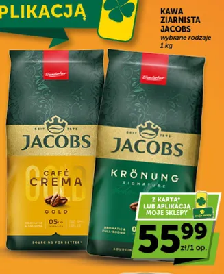 Kawa ziarnista Jacobs Café Crema Gold promocja w Euro Sklep