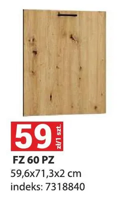 Front kuchenny FZ 60 PZ 59,6x71,3x2cm indeks 7318840 promocja w Merkury Market