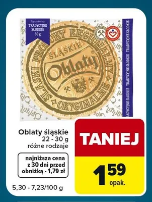 Oblaty śląskie Śląskie promocja w Globi