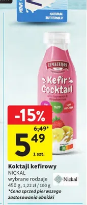 Koktajl kefirowy Zemaitijos promocja w Intermarche