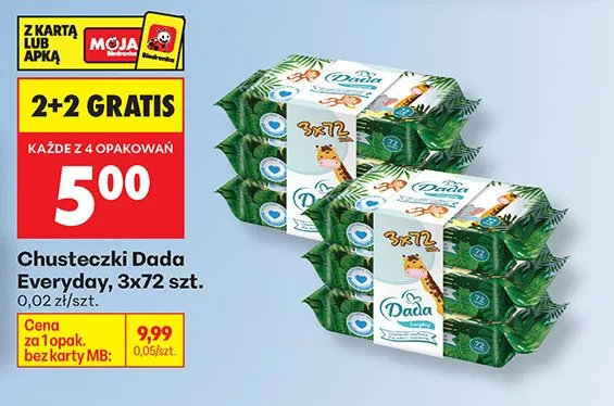 Chusteczki Everyday promocja w Biedronka