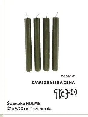 Świeczka HOLME Ś2xW20cm 4-pak promocja w Jysk