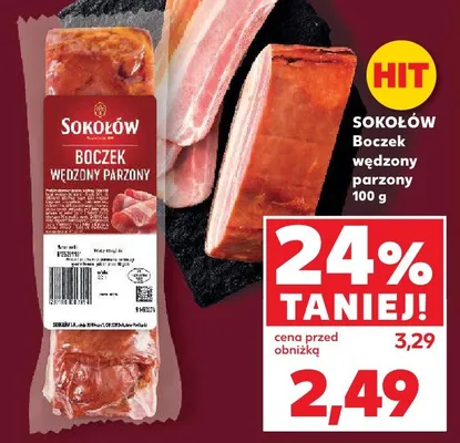 Boczek wędzony parzony promocja w Kaufland
