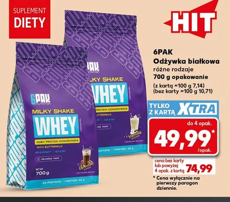 Odżywka białkowa Milky Shake Whey 6PAK promocja w Kaufland