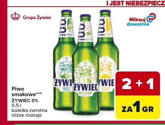 Piwo bezalkoholowe Żywiec Bez & Jabłko promocja w Carrefour