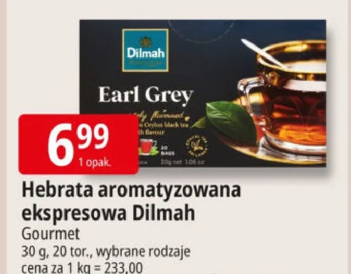 Herbata aromatyzowana ekspresowa promocja w Leclerc