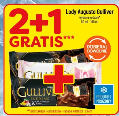 Lody Augusto Gulliver wybrane rodzaje promocja w POLOmarket