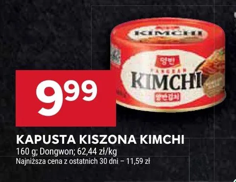 Kapusta kiszona kimchi promocja w Stokrotka