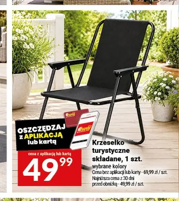 Krzesełko turystyczne składane promocja w Twój Market