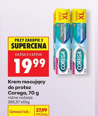 Krem mocujący do protez Corega promocja w Biedronka