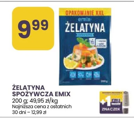 Żelatyna spożywcza Emix opakowanie XXL promocja w Stokrotka