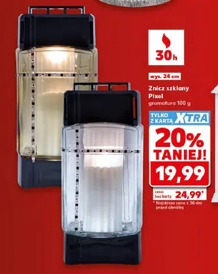Znicz szklany z-384 promocja w Kaufland