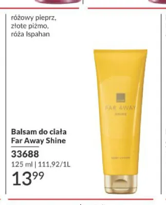 Balsam do ciała Avon Far Away Shine promocja w AVON