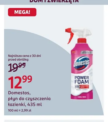 Płyn do czyszczenia łazienki Domestos promocja w Rossmann