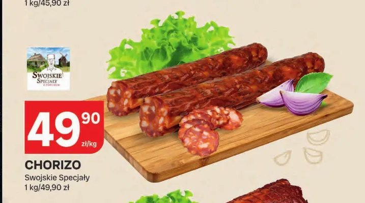 Chorizo Swojskie Specjały promocja w Chorten