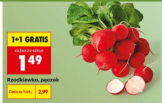 Rzodkiewka promocja w Biedronka
