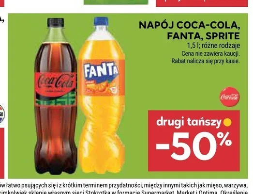 Napój gazowany Coca-Cola promocja w Stokrotka