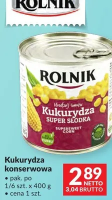 Kukurydza konserwowa promocja w Makro