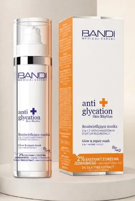 Rozświetlająca maska 2 w 1 Anti Glycation Skin Rhythm Bandi promocja w Hebe