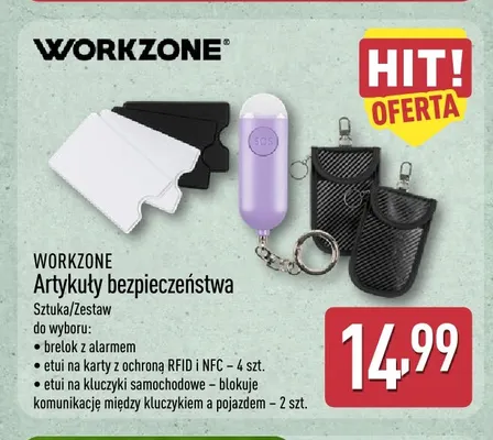 Brelok z alarmem Workzone promocja w Aldi