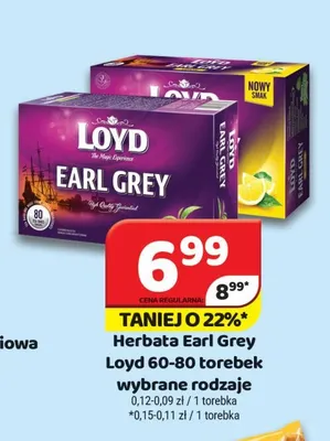 Herbata ekspresowa Loyd Earl Grey promocja w Delfin