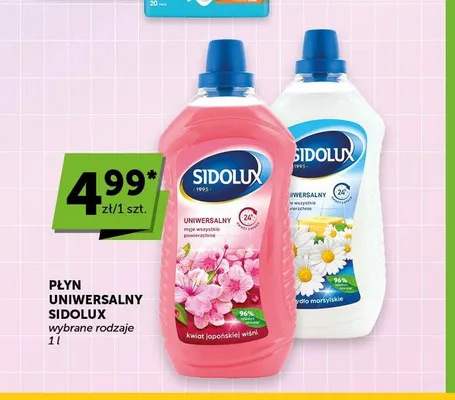 Płyn uniwersalny Sidolux promocja w Euro Sklep
