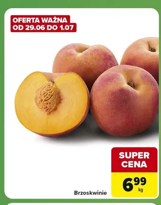 Brzoskwinie promocja w Carrefour Express