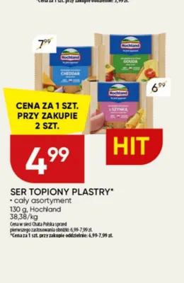 Ser topiony w plastrach Hochland Gouda promocja w Chata Polska