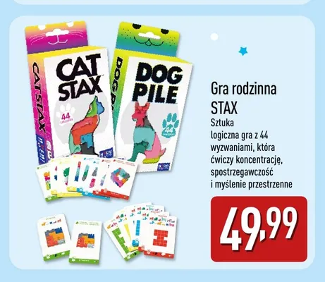 Gra rodzinna logiczna Stax promocja w Aldi