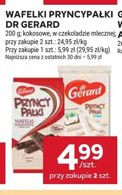 Wafelki PryncyPałki w czekoladzie mlecznej dr Gerard promocja w Stokrotka