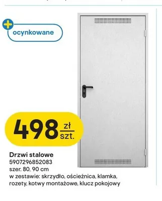 Drzwi stalowe Wiśniowski promocja w Castorama