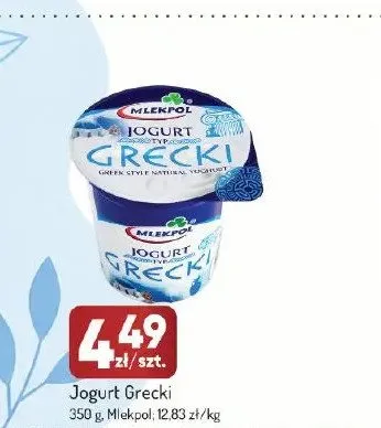 Jogurt Grecki Mlekpol promocja w Avita
