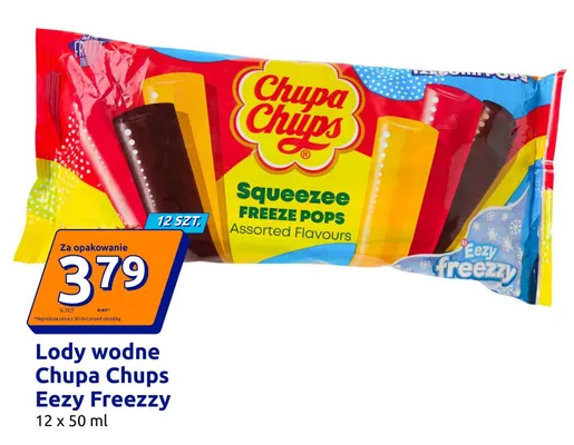 Lody wodne Chupa Chups Eezy Freezzy 12-pak 50 ml promocja w Action