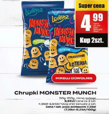 Chrupki Monster Munch promocja w Supeco