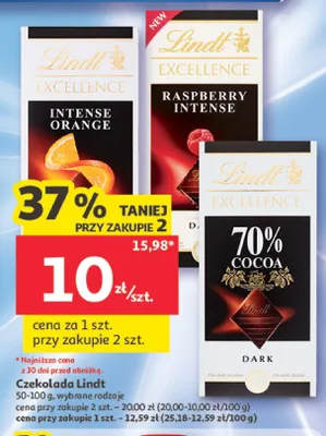 Czekolada Lindt promocja w Auchan