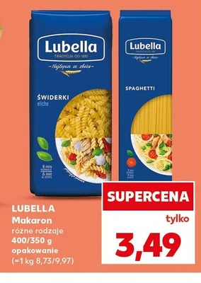 Makaron Lubella Świderki promocja w Kaufland
