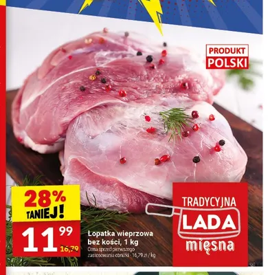 Łopatka wieprzowa bez kości promocja w Twój Market