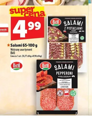 Salami z pistacjami Bell promocja w TOPAZ