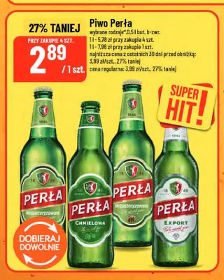 Piwo Perła Chmielowa promocja w POLOmarket