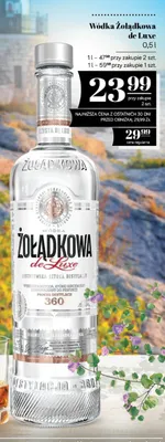 Wódka Żołądkowa de Luxe promocja w POLOmarket